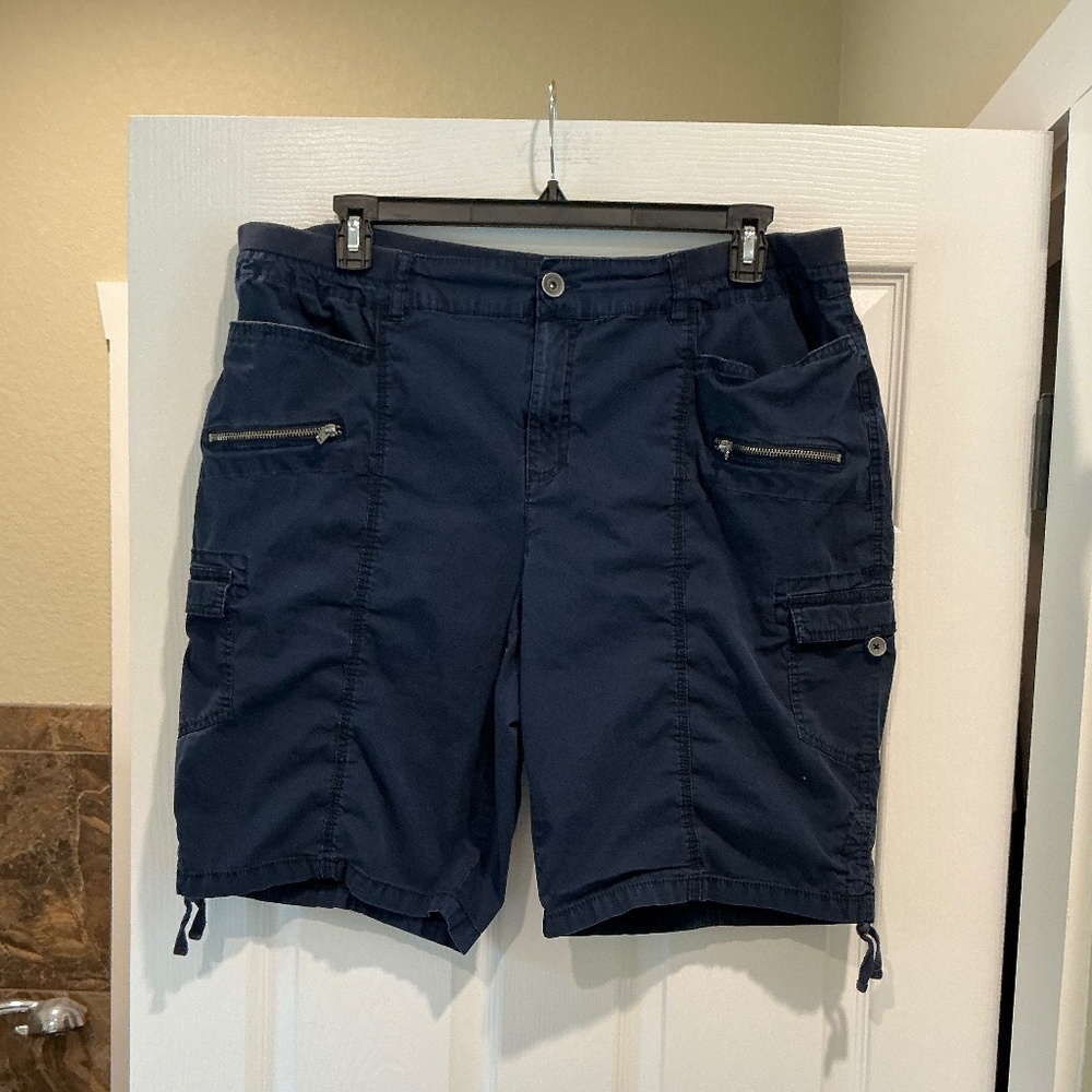 Style & Co Blue Bermuda Shorts 18w